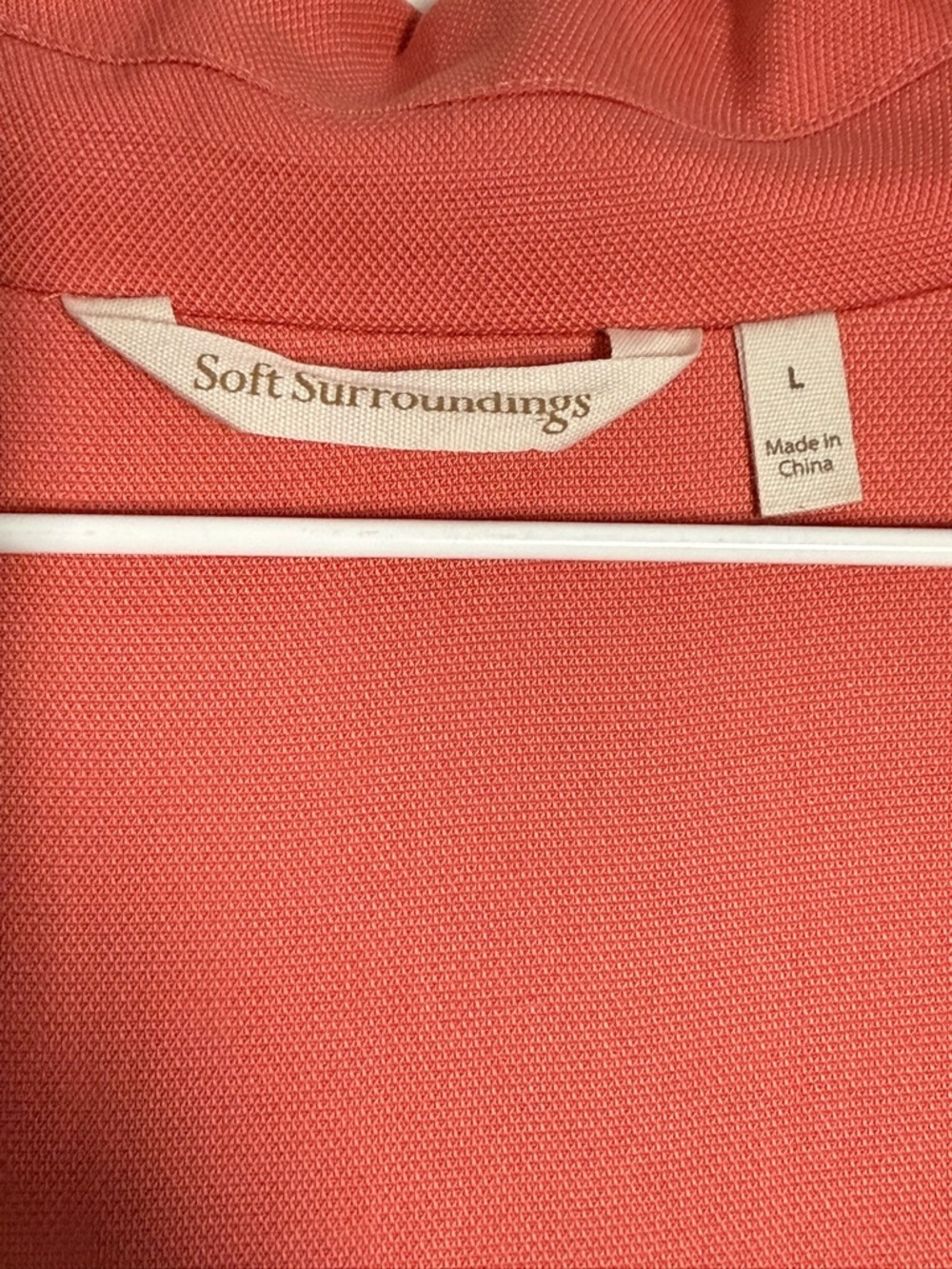 Soft Surroundings Coral Town and Country Trench Coat - Picture 2 of 6